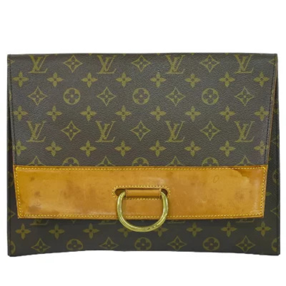 Louis Vuitton LV Pochette Iena Monogram Pouch Shoulder Bag Canvas Brown
